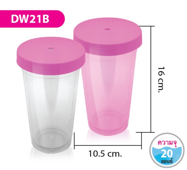 แก้วน้ำสองชั้น DW21B