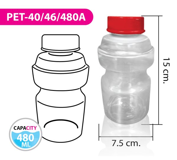 ขวดน้ำ PET-40/46/480A