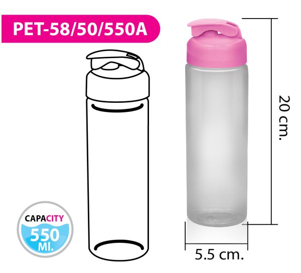 ขวดน้ำ PET-58/50/550A