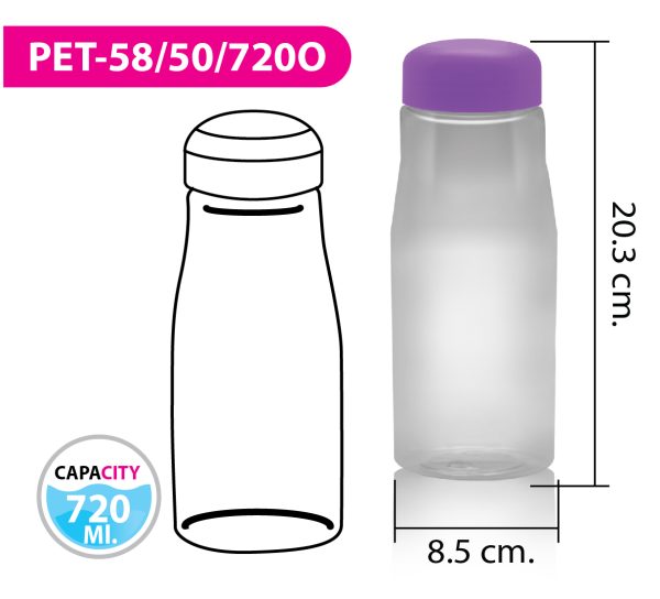 ขวดน้ำ PET-58/50/720O