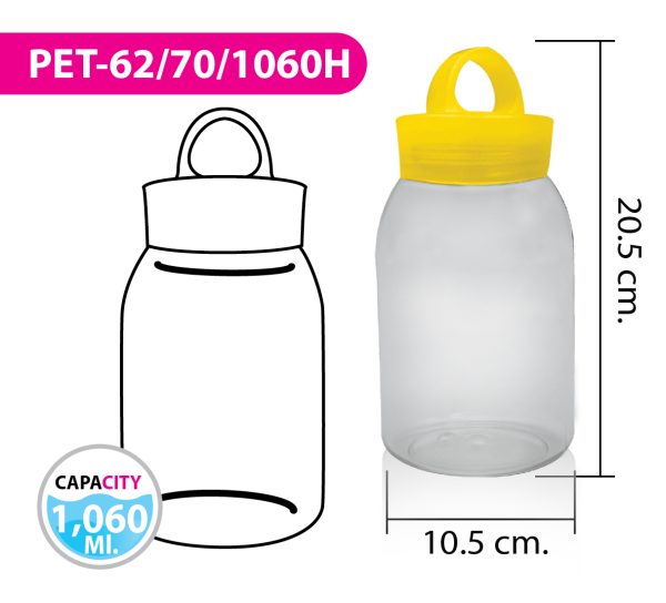 ขวดน้ำ PET-62/70/1060H