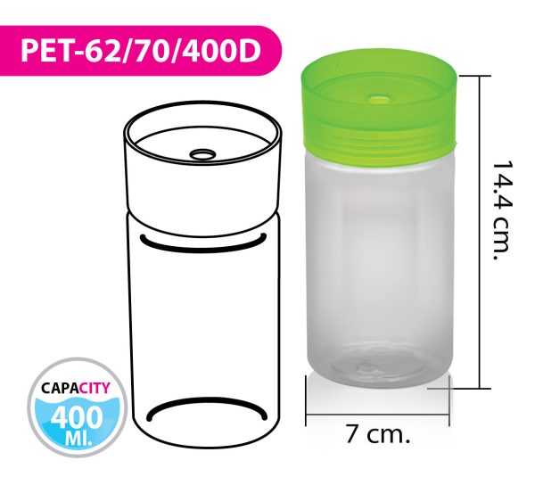 ขวดน้ำ PET-62/70/400D