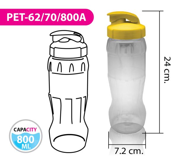 ขวดน้ำ PET-62/70/800A