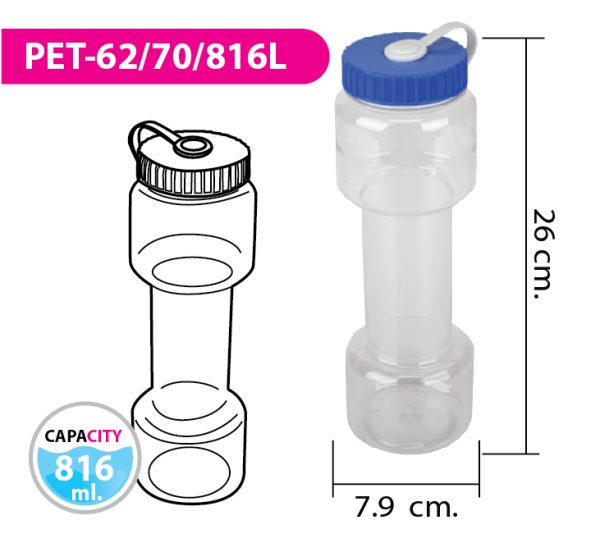 ขวดน้ำ PET-62/70/816L