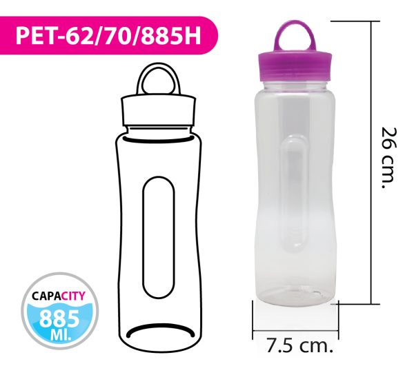 ขวดน้ำ PET-62/70/885H
