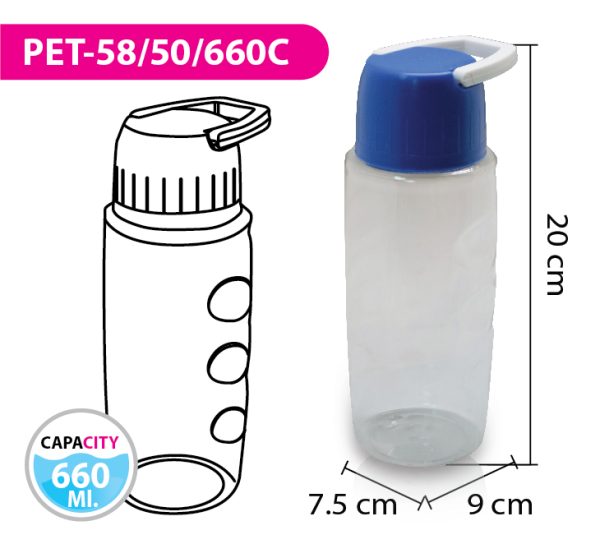 ขวดน้ำ PET-58/50/660C