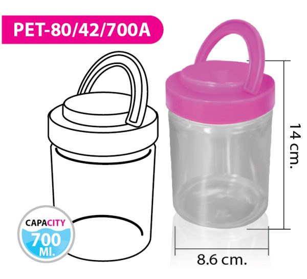 ขวดน้ำ PET-80/42/700A