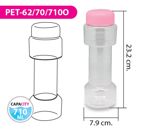ขวดน้ำ PET-62/70/710O