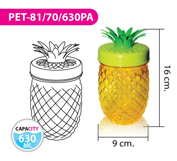 ขวดน้ำ PET-81/70/630PA
